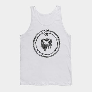 12 Monkeys Ouroboros Black w/white outline Tank Top